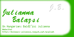 julianna balazsi business card